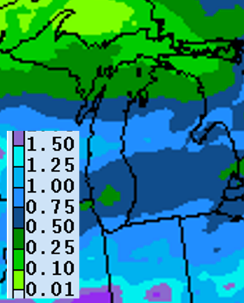 Precipitation forecast for June 2-9.